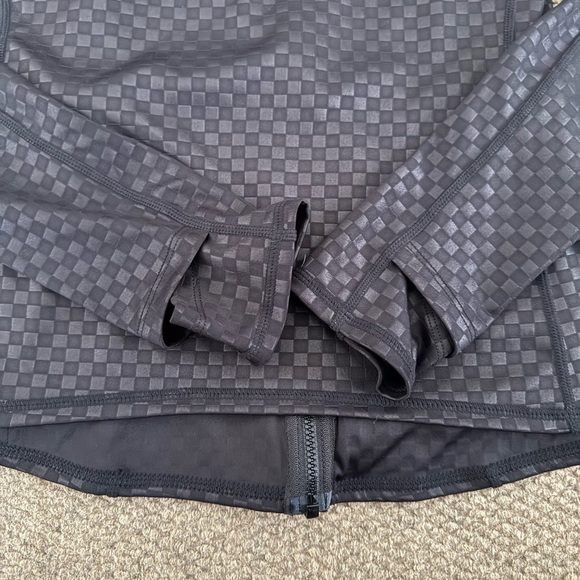 Beach Riot Sport Reina Running Jacket Stretch Black Check Women’s Size Small - Picture 7 of 7